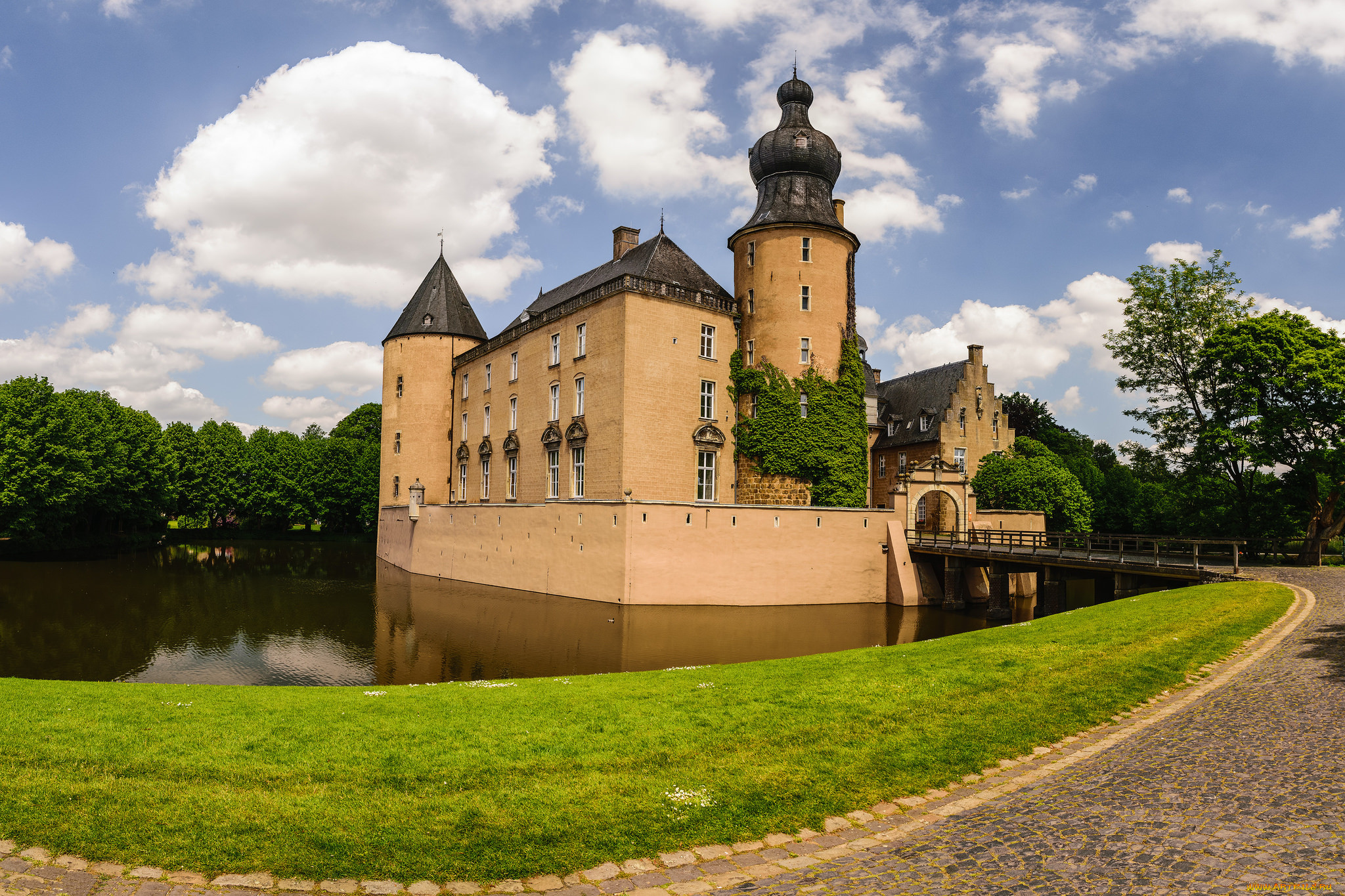 moated castle gemen, ,  , , , 